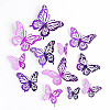 Набор украшений 3D бабочек для торта и интерьера Urbankit 12 шт Фиолетовый (Butterfly12)