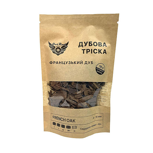 Щепа дубова Hot Rod Distiller French Oak M+ на 10 л 60 г (T0113)