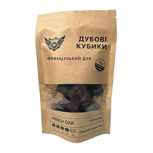 Кубики дубовые Hot Rod Distiller French Oak M+ на 10 л 60 г (Т0303)