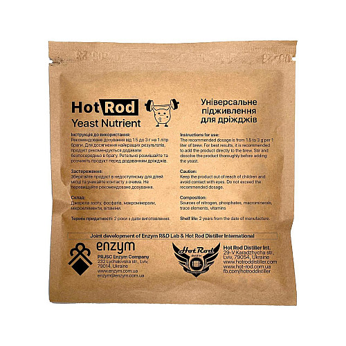 Універсальна підгодівля для дріжджів Hot Rod Distiller Yeast Nutrient на 10 л 100 г (D2051)