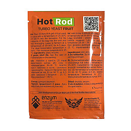 Спиртовые турбо дрожжи для фруктовых браг Hot Rod Distiller Fruit на 25 л 60 г (D0302)