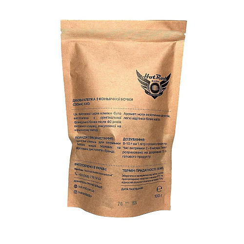 Дубовая клепка бочки Cognac XXO Hot Rod Distiller на 10 л 100 г (T0215)