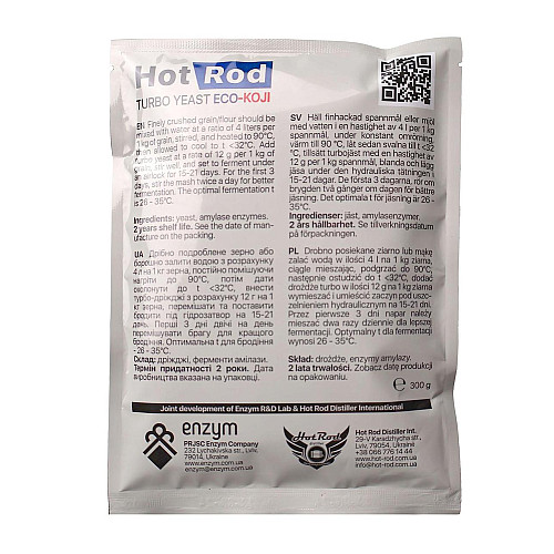 Зернові дріжджі Hot Rod Distiller ECO-Koji на 25 кг 300 г (D0605)