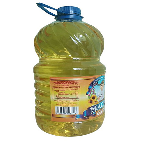 Масло подсолнечное рафинированное No Brand Масна 5 л (МАС-5)
