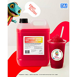 Сироп Funny Drops Dino Slush Клубнично-банановий десерт 5 л 6.6 кг (89-07)