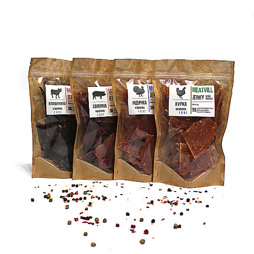 Джерки класичні MEATVILL Мікс 4в1 400 г (52)