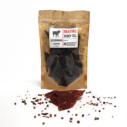 Джерки класичні MEATVILL Яловичина 100 г (60)