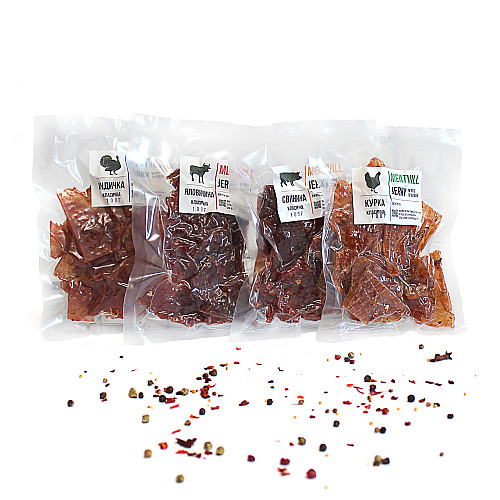 Джерки класичні MEATVILL Мікс 4в1 400 г (98)