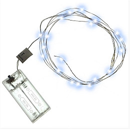 Светодиодная гирлянда нить No Brand 20 LED 2 м 2 шт Тёплый белый (2104618699)