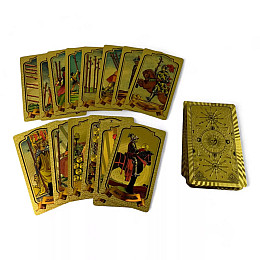 Карти Таро DUKE Райдер-Уейта 78 шт Золотистий (DN35971)