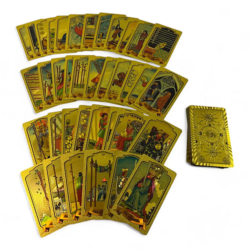 Карти Таро DUKE Райдер-Уейта 78 шт Золотистий (DN35971)