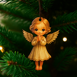 Декоративная игрушка-декор Luxyart Ангел 5х7 см Разноцветный (DN-875)