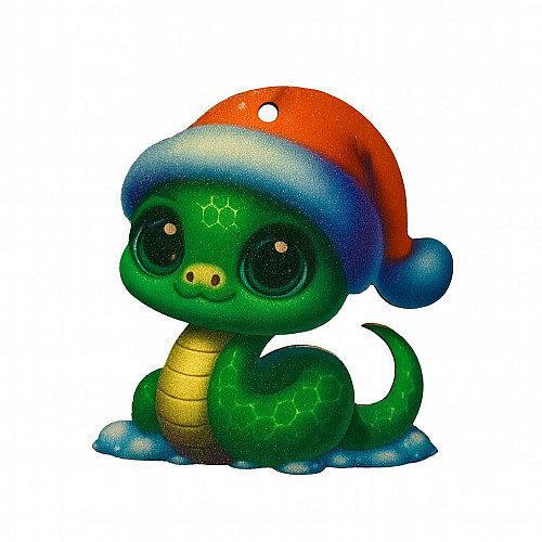 Декоративная игрушка-декор Luxyart Змея 7х7 см Разноцветный (DN-888)