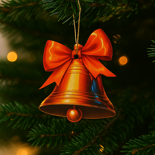 Декоративная игрушка-декор Luxyart Колокольчик 6х7 см Разноцветный (DN-889)