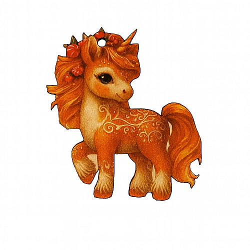 Декоративная игрушка-декор Luxyart Единорог 6х7 см Разноцветный (DN-879)