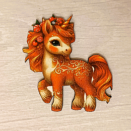 Декоративная игрушка-декор Luxyart Единорог 6х7 см Разноцветный (DN-879)
