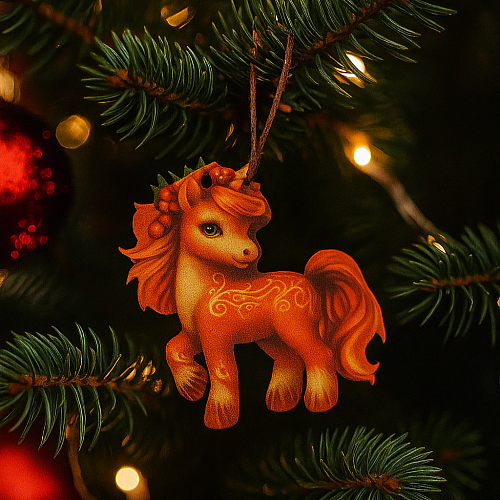 Декоративная игрушка-декор Luxyart Единорог 6х7 см Разноцветный (DN-879)