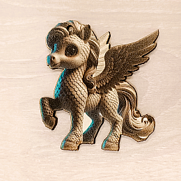 Декоративная игрушка-декор Luxyart Пегас 7х7 см Бежевый (DN-892)