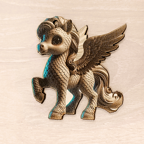 Декоративная игрушка-декор Luxyart Пегас 7х7 см Бежевый (DN-892)