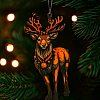 Декоративная игрушка-декор Luxyart Олень 7х13 см Разноцветный (DN-893)