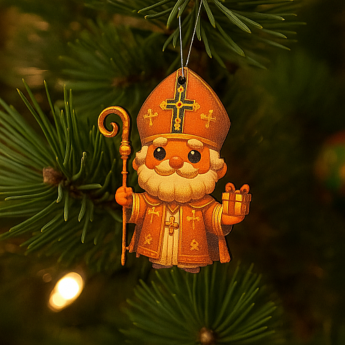 Декоративна іграшка-декор Luxyart Микола 7х8 см Різнокольоровий (DN-898)