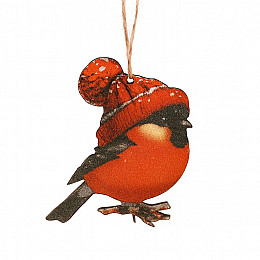 Декоративная игрушка-декор Luxyart Птичка 6х7 см Разноцветный (DN-899)