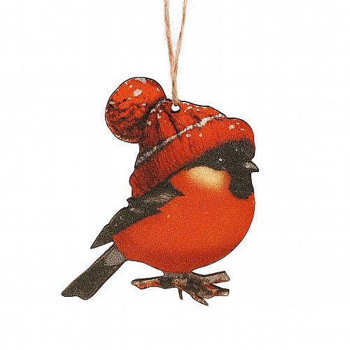 Декоративная игрушка-декор Luxyart Птичка 6х7 см Разноцветный (DN-899)