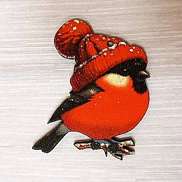 Декоративная игрушка-декор Luxyart Птичка 6х7 см Разноцветный (DN-899)