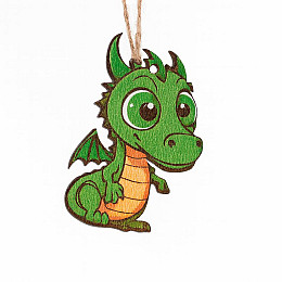 Декоративная игрушка-декор Luxyart Дракон 5х7 см Разноцветный (DN-897)