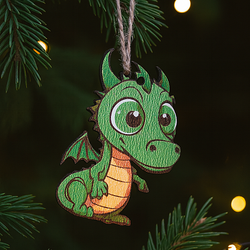 Декоративная игрушка-декор Luxyart Дракон 5х7 см Разноцветный (DN-897)