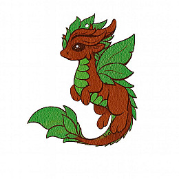 Декоративная игрушка-декор Luxyart Дракон 10х9 смРазноцветный (DN-896)