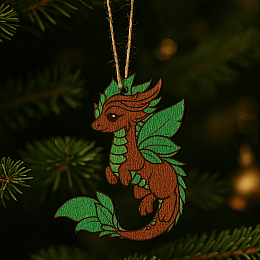 Декоративная игрушка-декор Luxyart Дракон 10х9 смРазноцветный (DN-896)