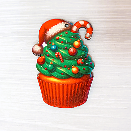 Декоративная игрушка-декор Luxyart Кекс 7х5 см Разноцветный (DN-895)