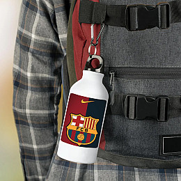 Фляга No Brand Барселона футбольный клуб 500 мл Белый (flyaga-12)