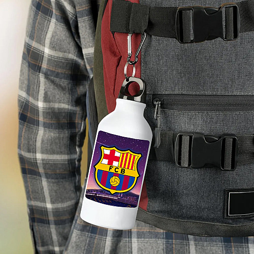 Фляга No Brand Барселона футбольный клуб 500 мл Белый (flyaga-14)