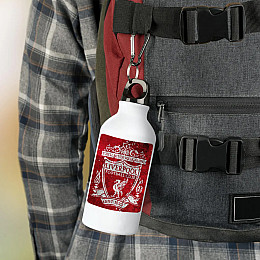 Фляга No Brand Liverpool футбольный клуб 500 мл Белый (flyaga-15)