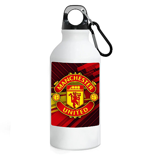 Фляга No Brand Manchester Unitedфутбольный клуб 500 мл Белый (flyaga-17)