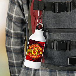 Фляга No Brand Manchester Unitedфутбольный клуб 500 мл Белый (flyaga-17)