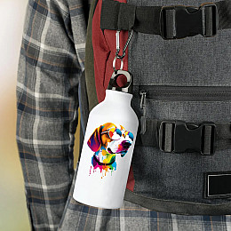 Фляга No Brand Собака 500 мл Белая (flyaga-32)