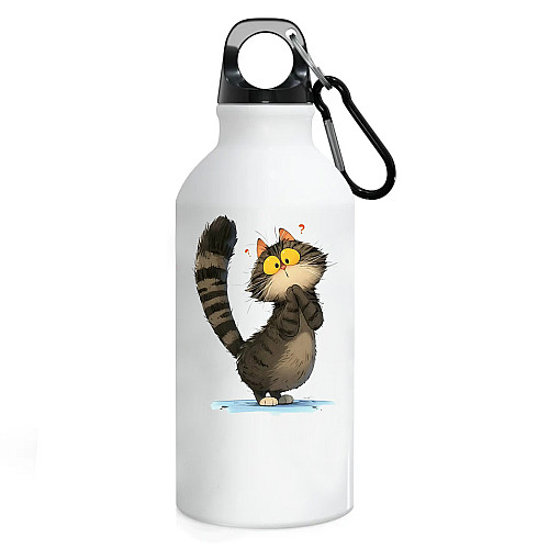 Фляга No Brand Коты 500 мл Белый (flyaga-61)