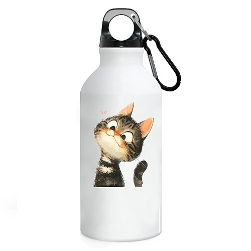 Фляга No Brand Коты 500 мл Белый (flyaga-62)