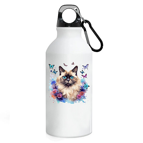 Фляга No Brand Коты 500 мл Белый (flyaga-63)