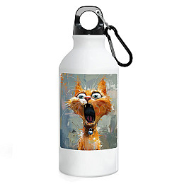 Фляга No Brand Коты 500 мл Белый (flyaga-65)