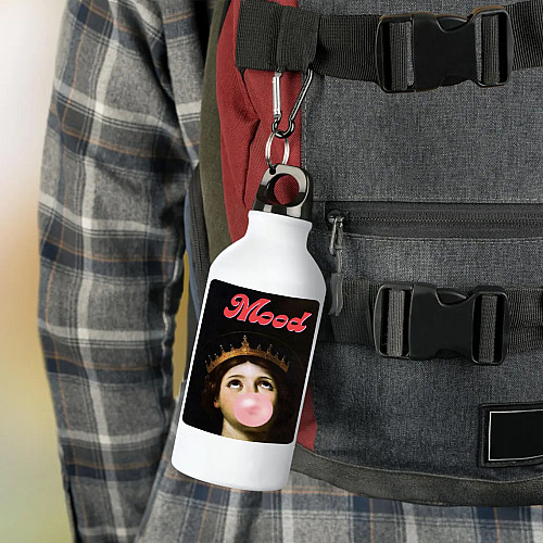 Фляга No Brand Мем 500 мл Белый (flyaga-69)