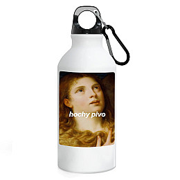 Фляга No Brand Мем 500 мл Белый (flyaga-70)