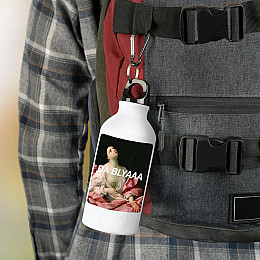 Фляга No Brand Мем 500 мл Белый (flyaga-81)