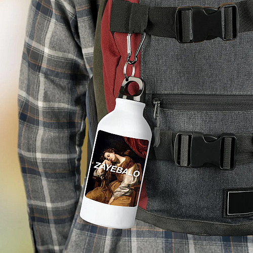 Фляга No Brand Мем 500 мл Белый (flyaga-72)