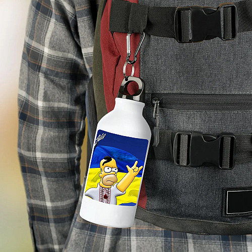 Фляга No Brand Патриотическая 500 мл Белый (flyaga-75)