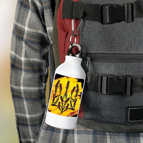 Фляга No Brand Патриотическая 500 мл Белый (flyaga-76)