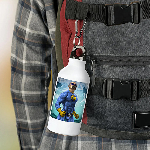 Фляга No Brand Патриотическая 500 мл Белый (flyaga-7)